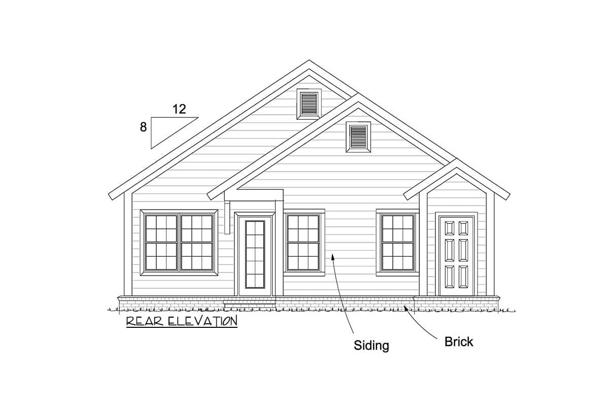 Plan 52219WM: 3 Bedroom Cottage with Options - Image #10 - Bungalow, Cottage, Country