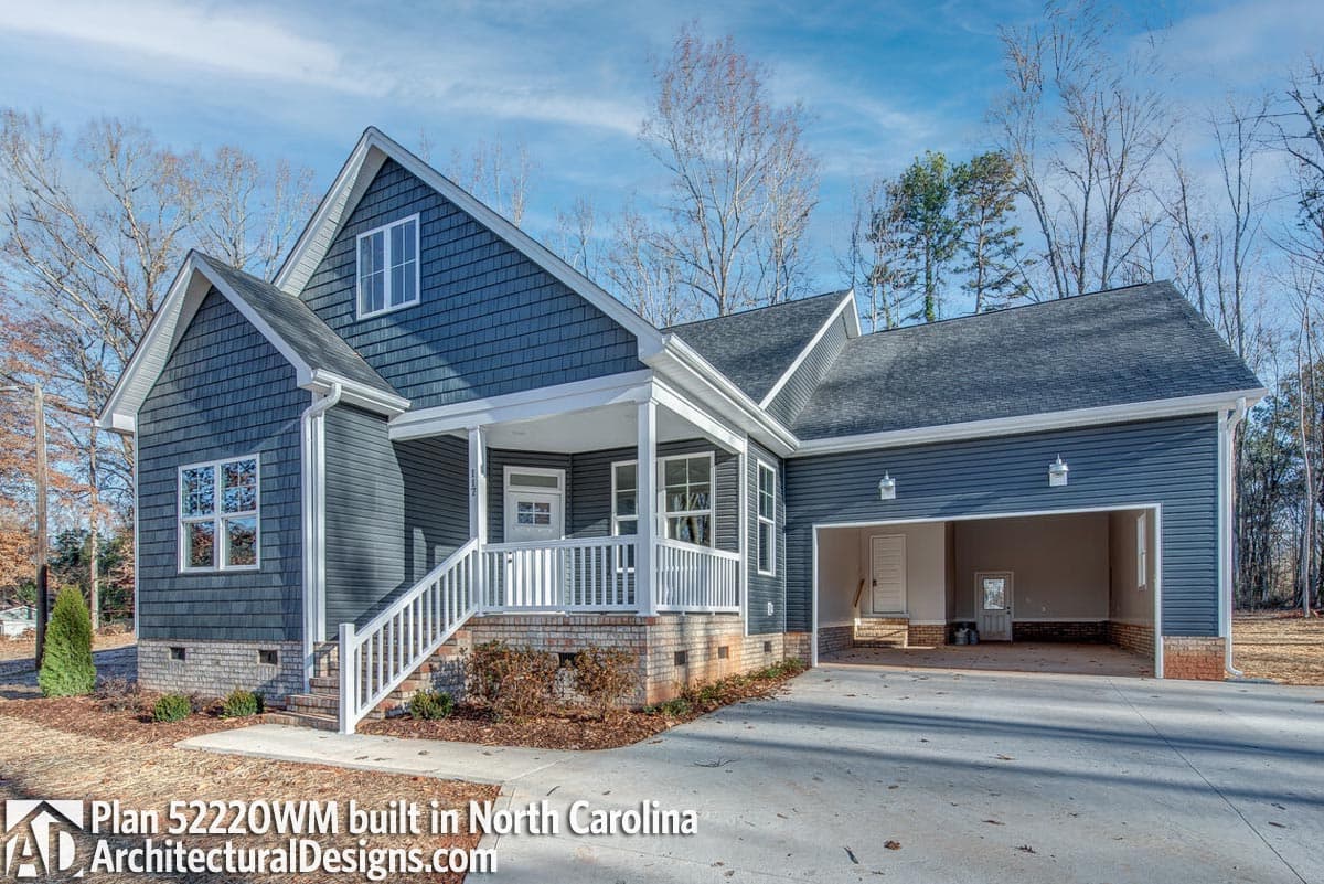 build gallery item - House Plan 52220WM comes to life in North Carolina!