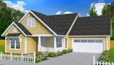 Cottage with 3 Bedrooms and a 2-Car Garage - 1810 Sq Ft