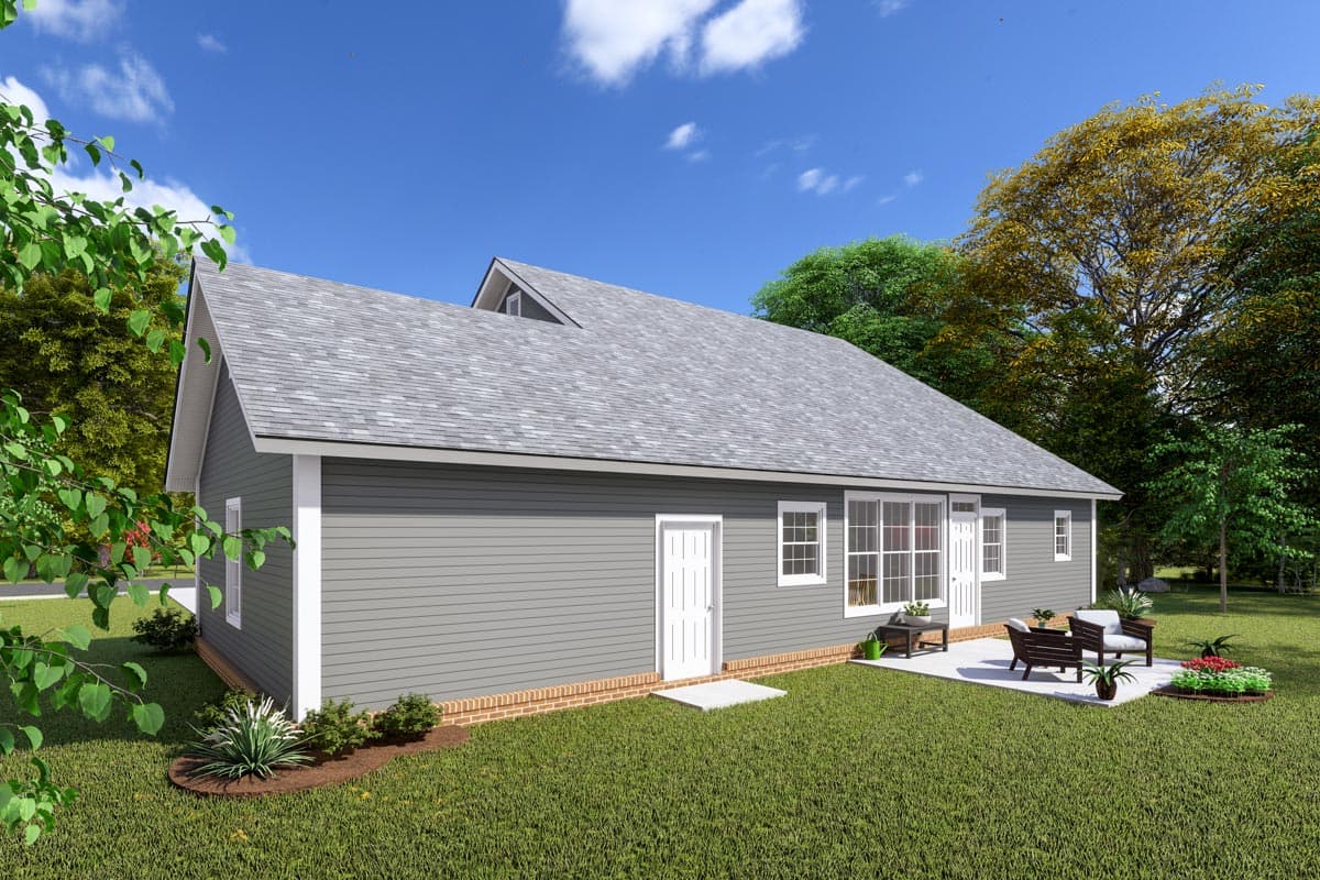 Plan 52222WM: Cozy Cottage With Removable Garage - Image #4 - Country, Craftsman