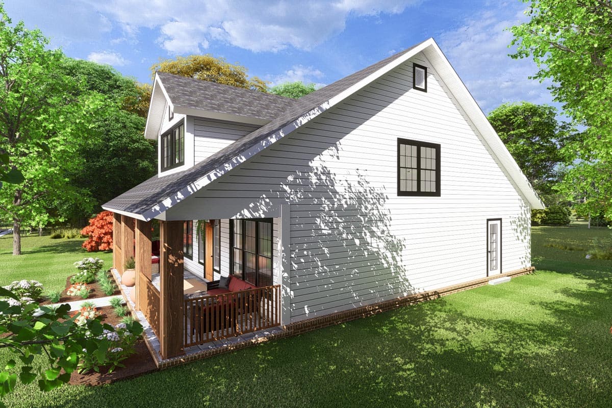 Plan 52223WM: Cozy Country Cottage With Garage Option - Image #5 - Cottage, Country, Craftsman