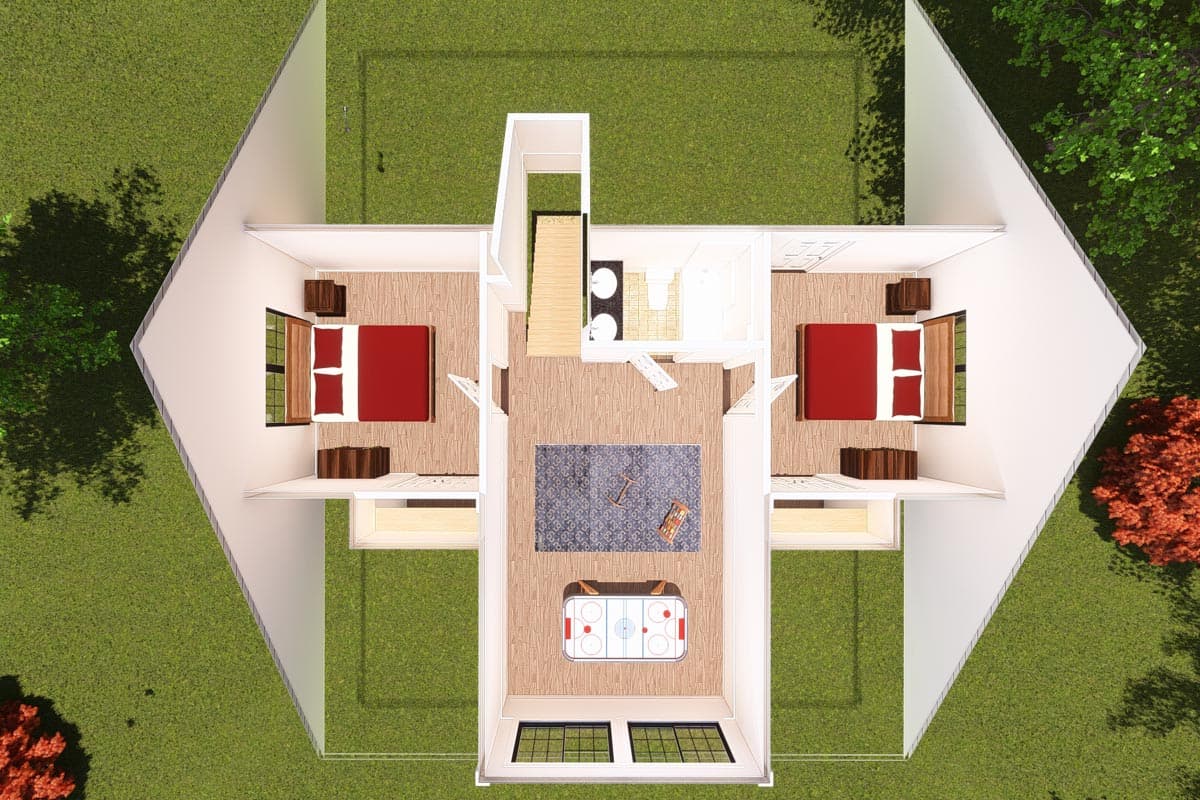 Plan 52223WM: Cozy Country Cottage With Garage Option - Image #8 - Cottage, Country, Craftsman