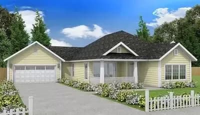 Compact 4 Bedroom Cottage House Plan - 1668 Sq Ft