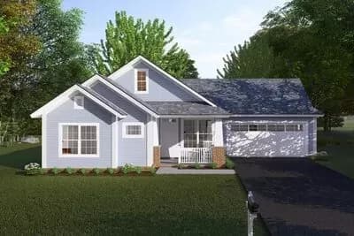 Cozy Cottage Home Plan - 1163 Sq Ft