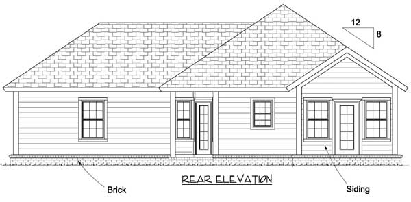 Plan 52230WM: 3 Bedroom Cozy Cottage House Plan Under 1400 Square Feet with 2-Car Garage - Image #8 - Cottage, Country