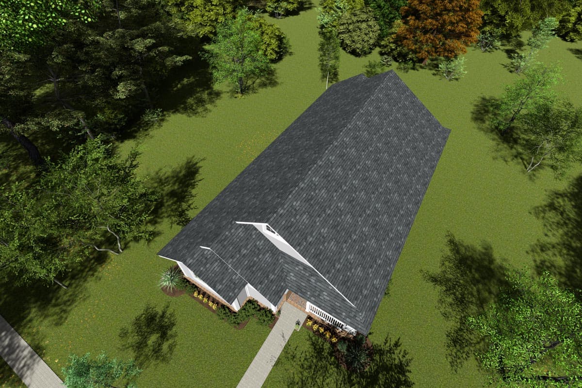 Plan 52231WM: Cozy Country Cottage - 1381 Sq Ft - Image #7 - Cottage, Country