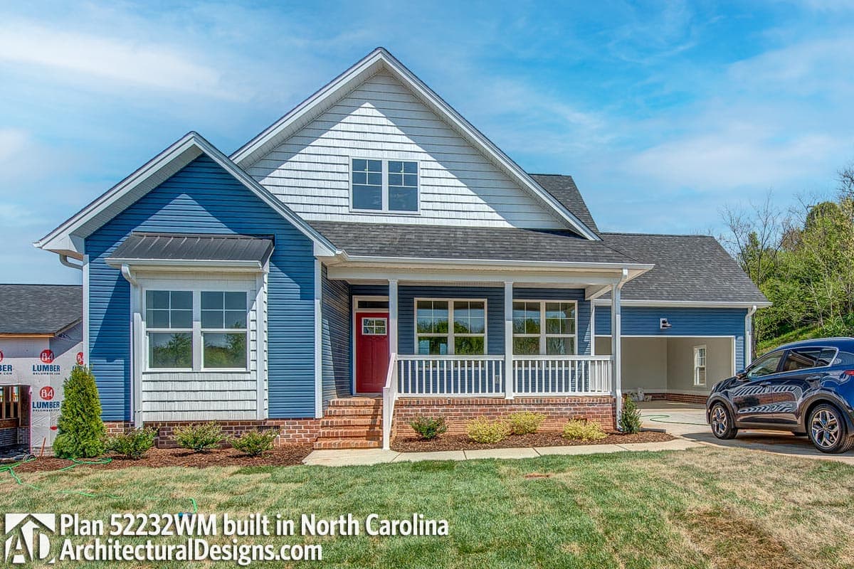 build gallery item - Country House Plan 52232WM Comes to Life in North Carolina