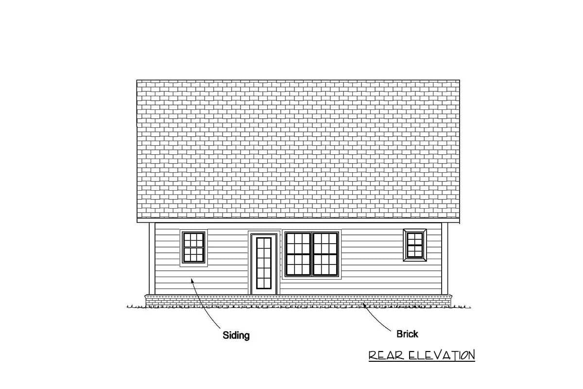 Plan 52233WM: Country Home Plan with First Floor Master and 3 Bedrooms - 1597 Sq Ft - Image #9 - Country, Farmhouse, Traditional