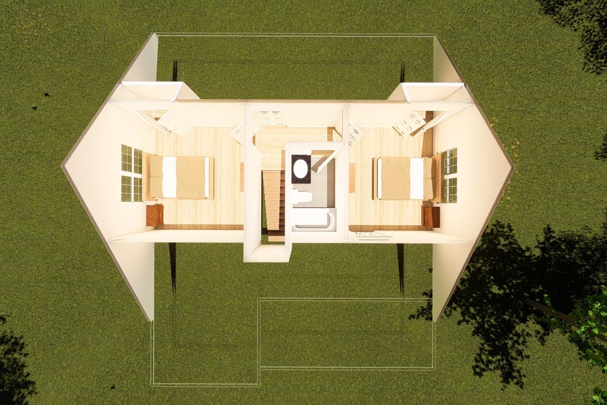 Plan 52233WM: Country Home Plan with First Floor Master and 3 Bedrooms - 1597 Sq Ft - Image #8 - Country, Farmhouse, Traditional
