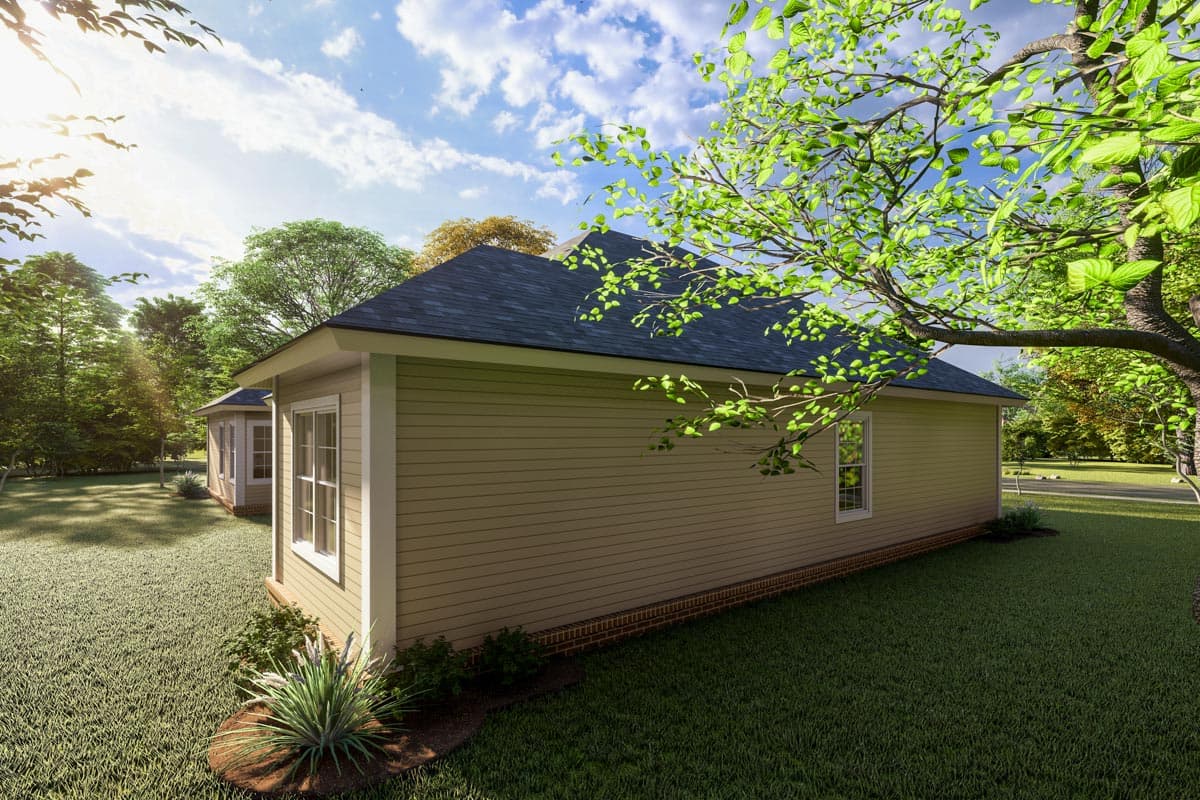 Plan 52238WM: One-Story Country House Plan with 4 Bedrooms and 2 Porches - 2193 Sq Ft - Image #5 - Country, Traditional