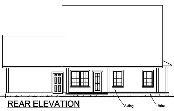 Plan 52241WM: Four Bedroom Country House Plan with 2-Car Garage - 1940 Sq Ft - Image #10 - Cottage, Country, Traditional