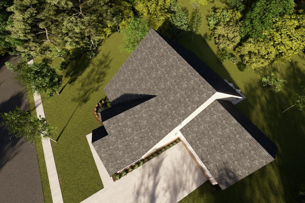 Plan 52241WM: Four Bedroom Country House Plan with 2-Car Garage - 1940 Sq Ft - Image #7 - Cottage, Country, Traditional