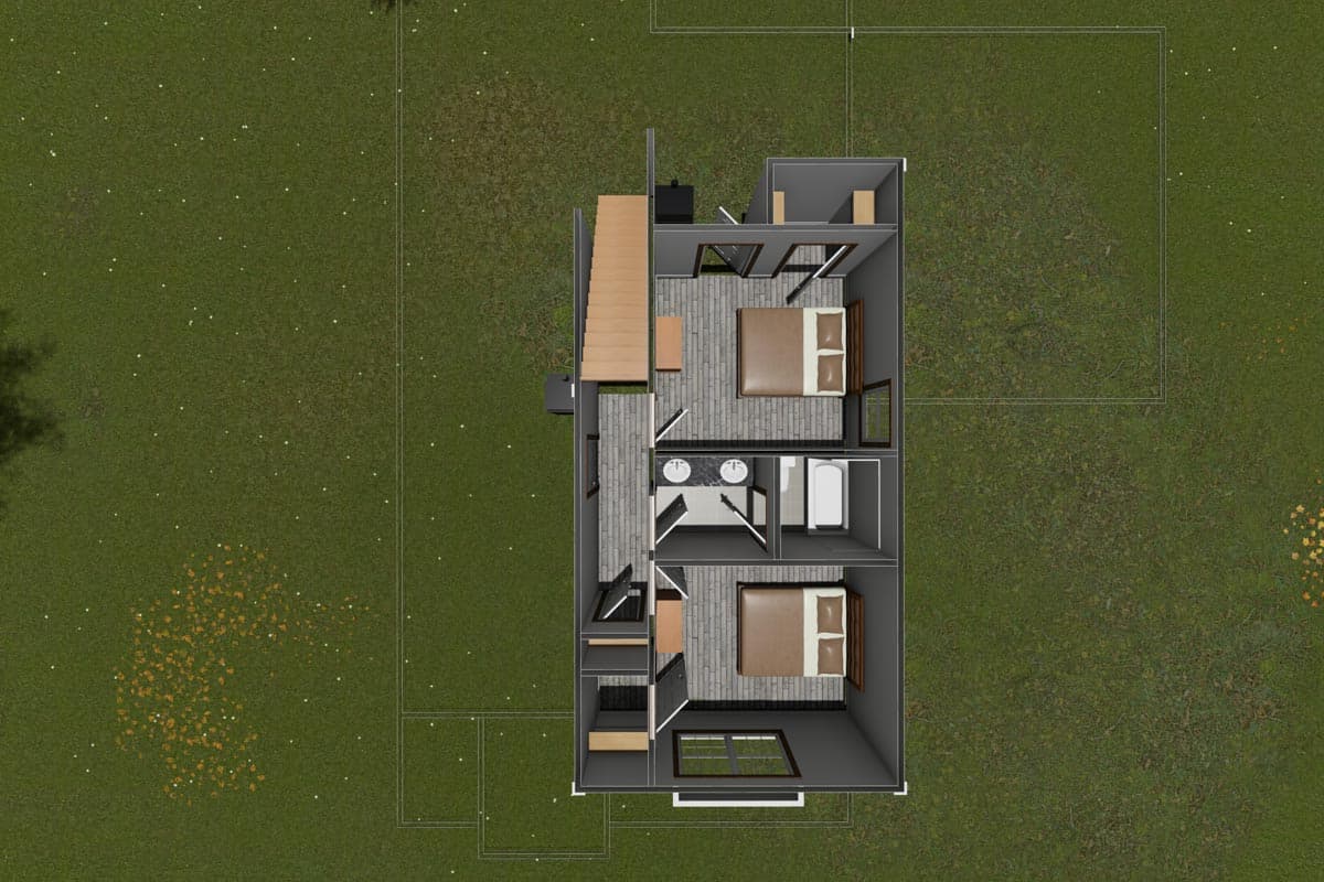 Plan 52244WM: First Floor Master Suite - Image #8 - Country