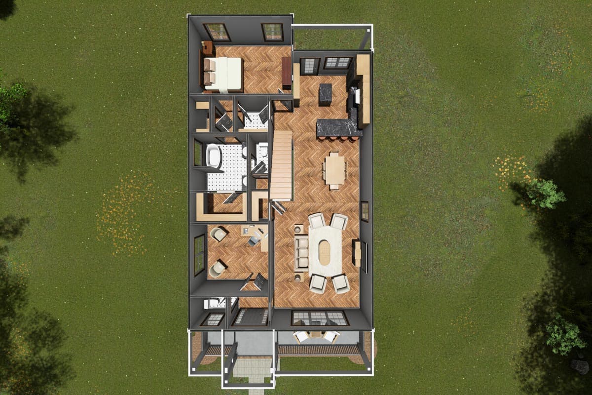 Plan 52245WM: First Floor Master Suite - Image #7 - Cottage, Country