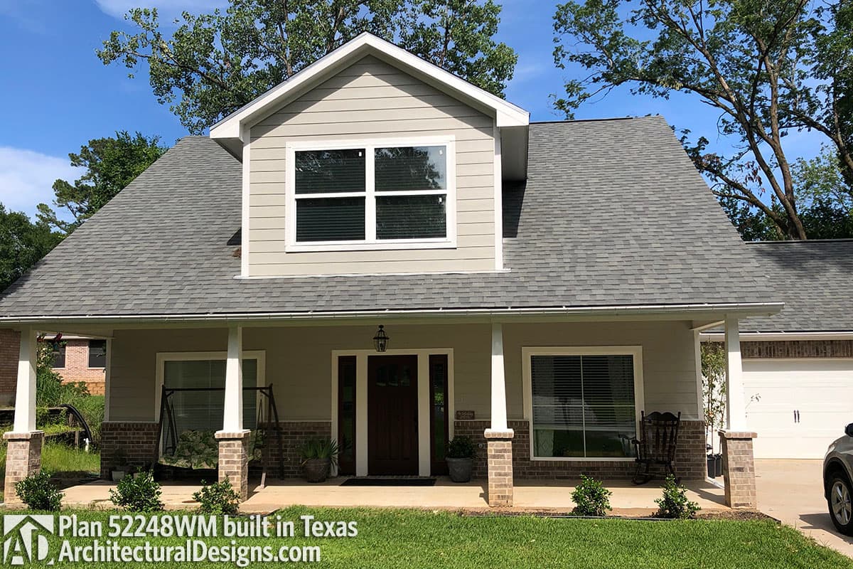 build gallery item - House Plan 52248WM comes to life in Texas