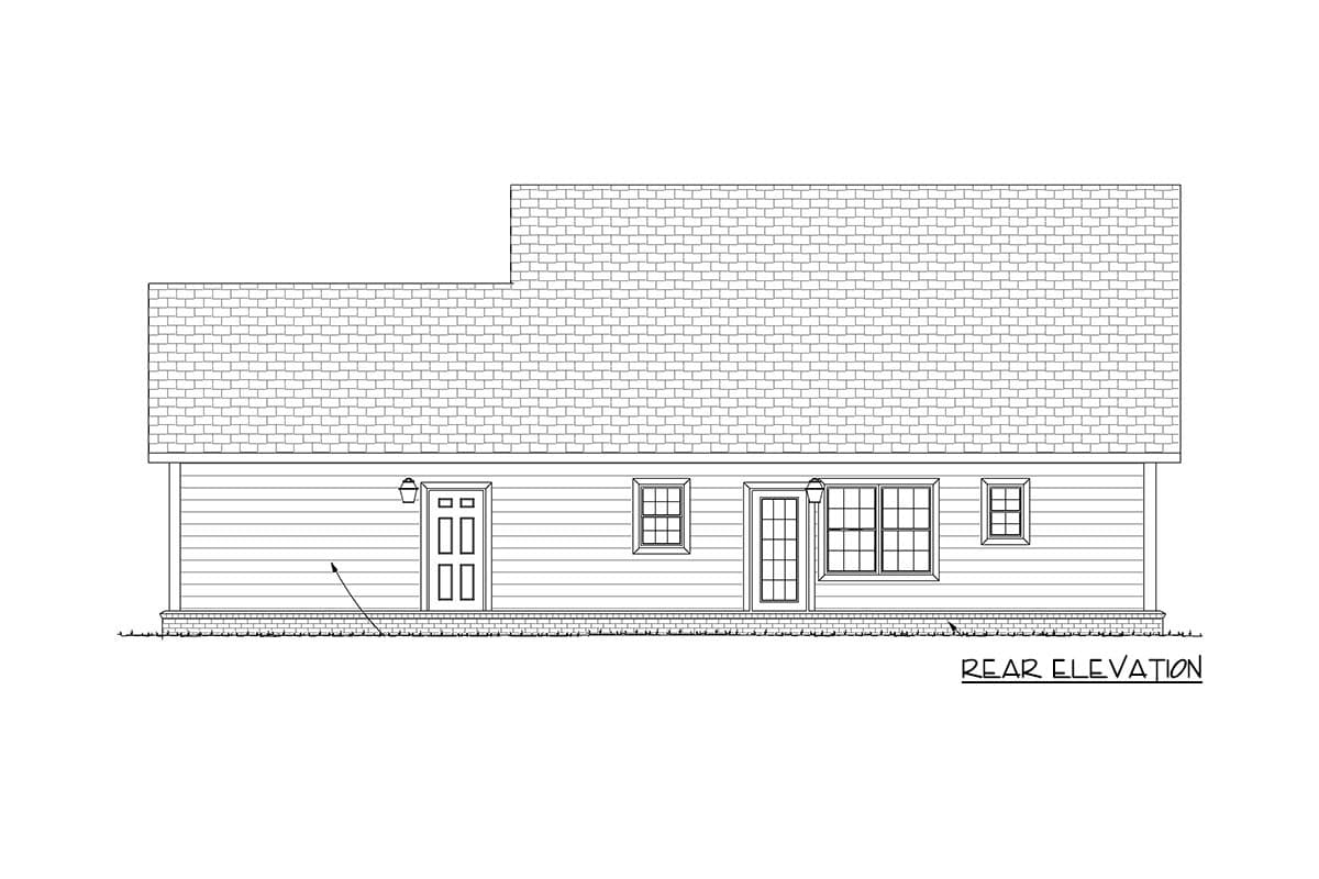 Plan 52252WM: 3 Bed Bungalow with Attached 2-Car Garage - 1717 Sq Ft - Image #10 - Bungalow, Cottage, Country