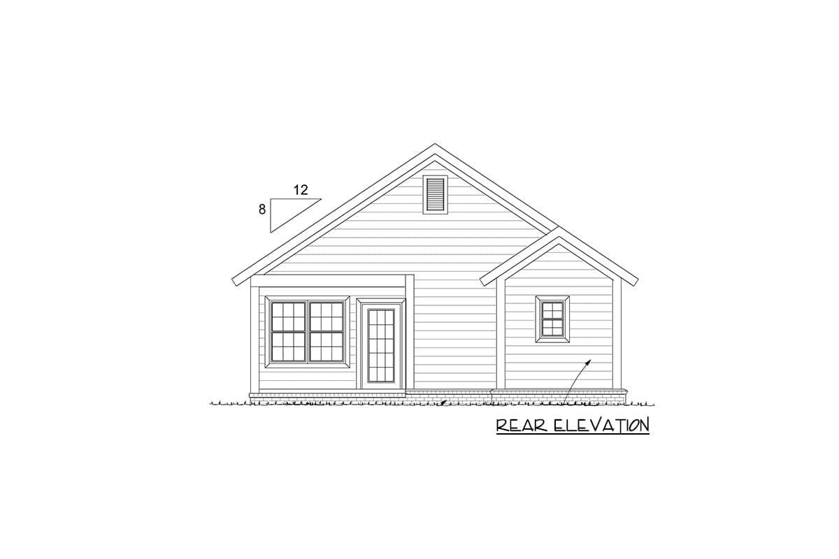 Plan 52253WM: 3 Bed Cottage with Options - 1397 Sq Ft - Image #9 - Cottage, Country