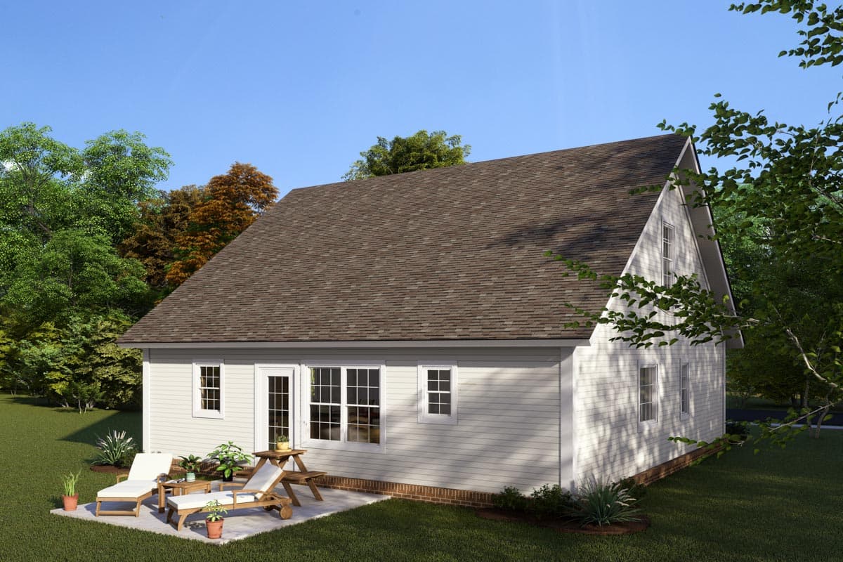 Plan 52254WM: Cozy 3 Bed Bungalow House Plan - Image #4 - Cottage, Country