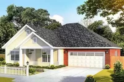 4 Bedroom Country House Plan with Options - 1694 Sq Ft