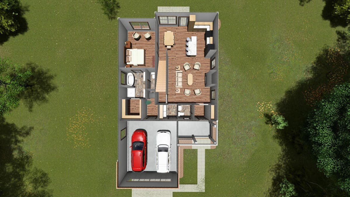 Plan 52259WM: Optional Game Room or Fourth Bedroom - Image #8 - Traditional
