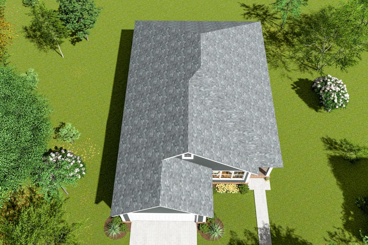 Plan 52263WM: Three Bedroom House Plan with a Plus a Home Office / Study - 1545 Sq Ft - Image #7 - Cottage, Southern