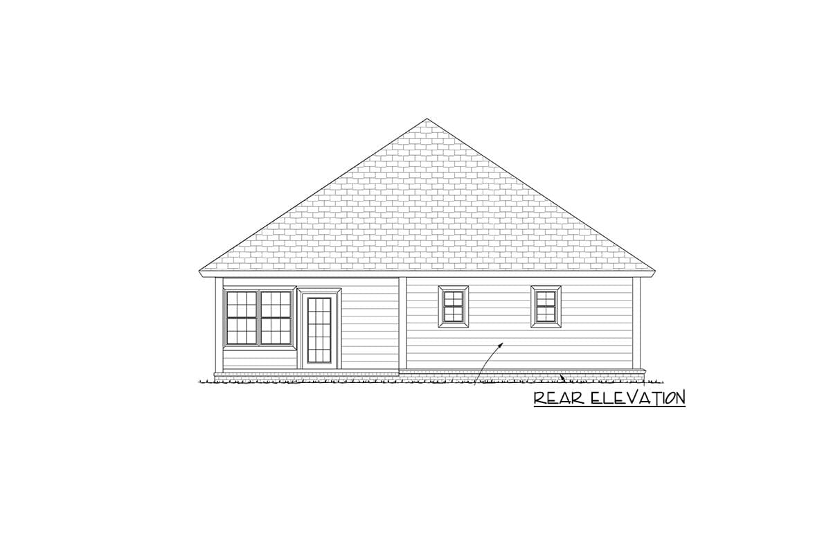 Plan 52263WM: Three Bedroom House Plan with a Plus a Home Office / Study - 1545 Sq Ft - Image #9 - Cottage, Southern