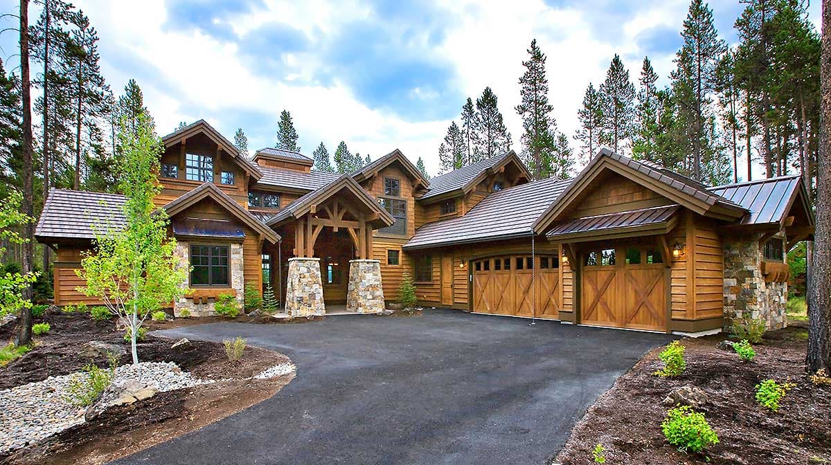 Plan 54200HU: Stunning Mountain Home with Four Master Suites - Image #4 - Craftsman, Modern, Mountain, Rustic, Traditional