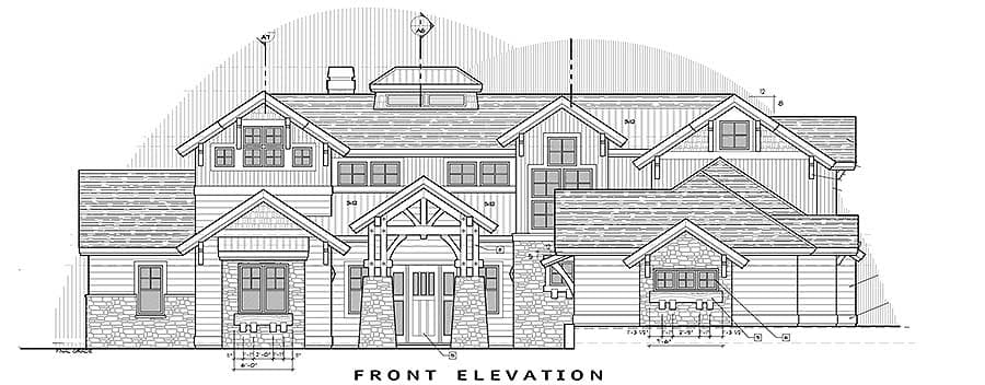 Plan 54200HU: Stunning Mountain Home with Four Master Suites - Image #46 - Craftsman, Modern, Mountain, Rustic, Traditional