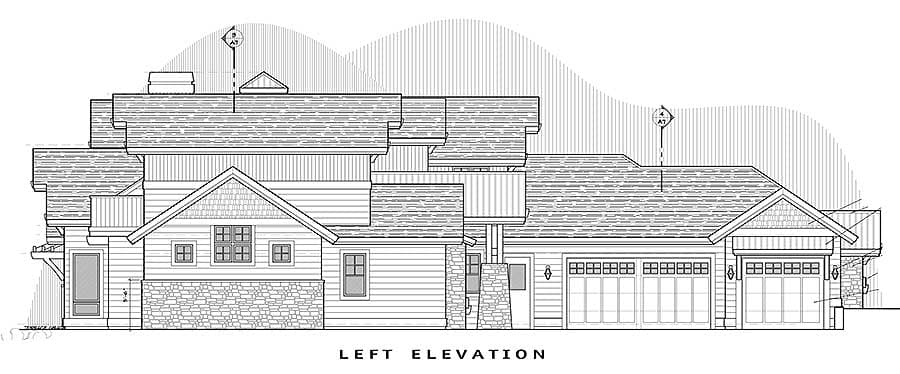 Plan 54200HU: Stunning Mountain Home with Four Master Suites - Image #47 - Craftsman, Modern, Mountain, Rustic, Traditional