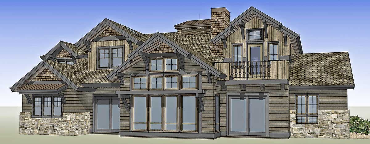 Plan 54200HU: Stunning Mountain Home with Four Master Suites - Image #45 - Craftsman, Modern, Mountain, Rustic, Traditional
