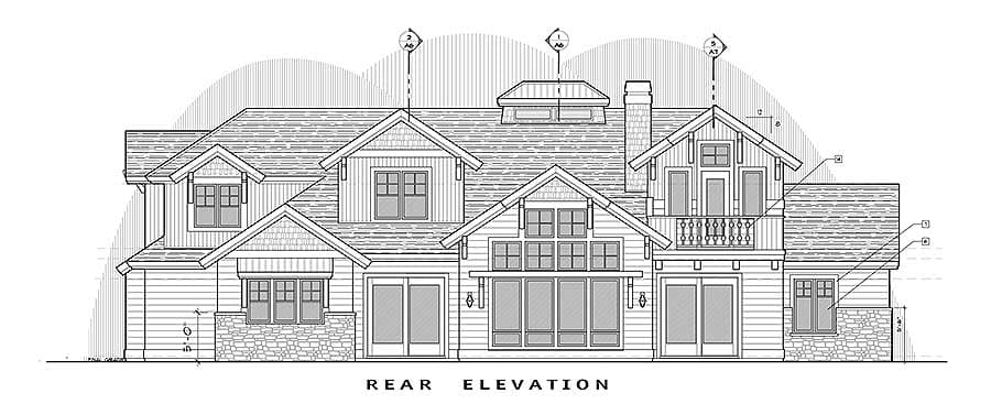 Plan 54200HU: Stunning Mountain Home with Four Master Suites - Image #48 - Craftsman, Modern, Mountain, Rustic, Traditional