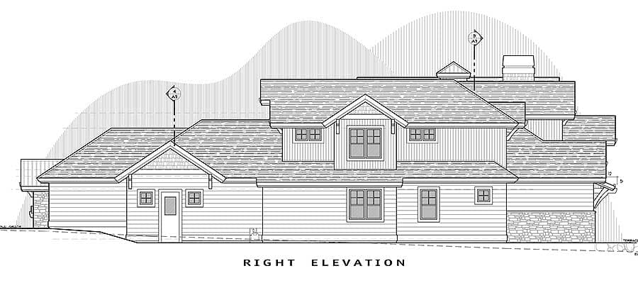 Plan 54200HU: Stunning Mountain Home with Four Master Suites - Image #49 - Craftsman, Modern, Mountain, Rustic, Traditional