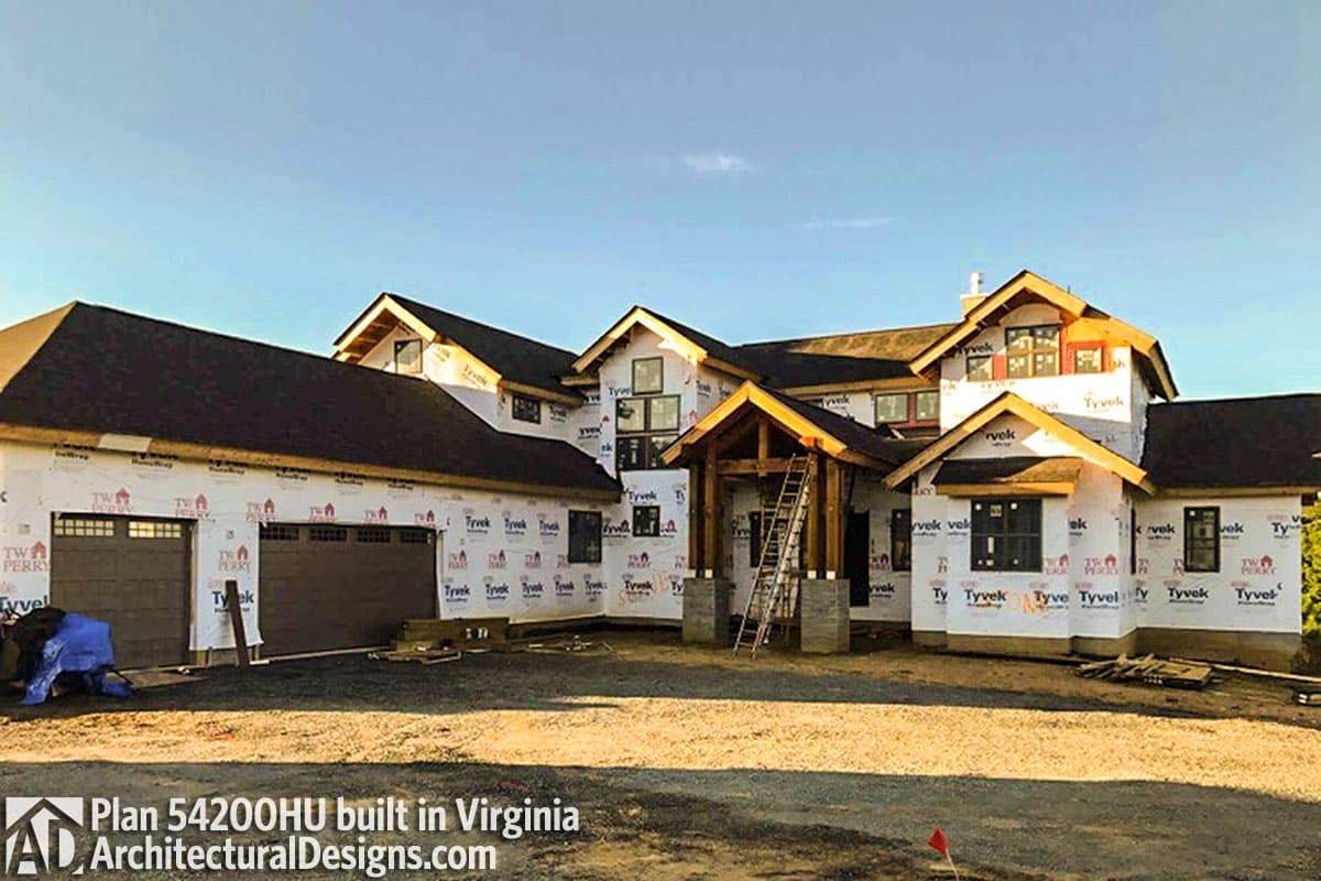 build gallery item - House Plan 54200HU built in Virginia