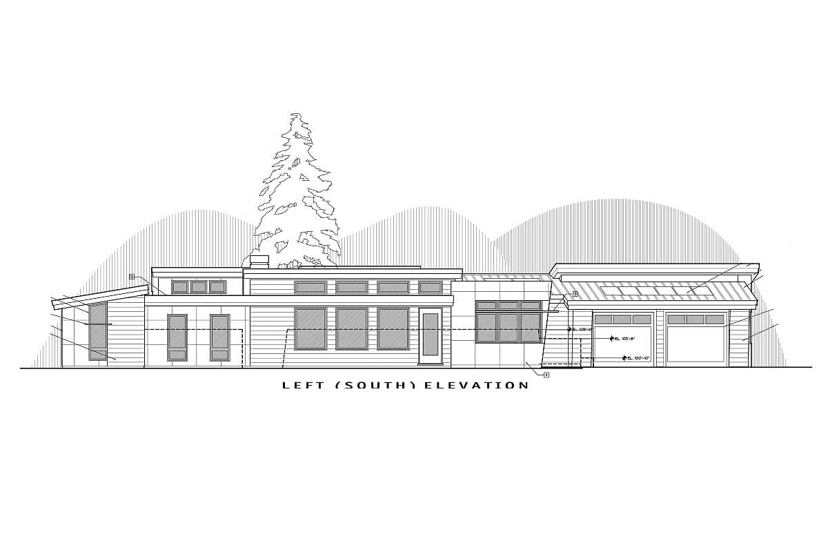 Plan 54201HU: Modern Living with Passive Solar Features - Image #24 - Contemporary, Mid Century Modern, Modern, Mountain, Ranch