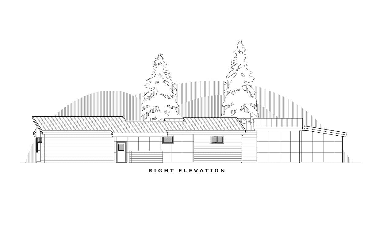 Plan 54201HU: Modern Living with Passive Solar Features - Image #26 - Contemporary, Mid Century Modern, Modern, Mountain, Ranch
