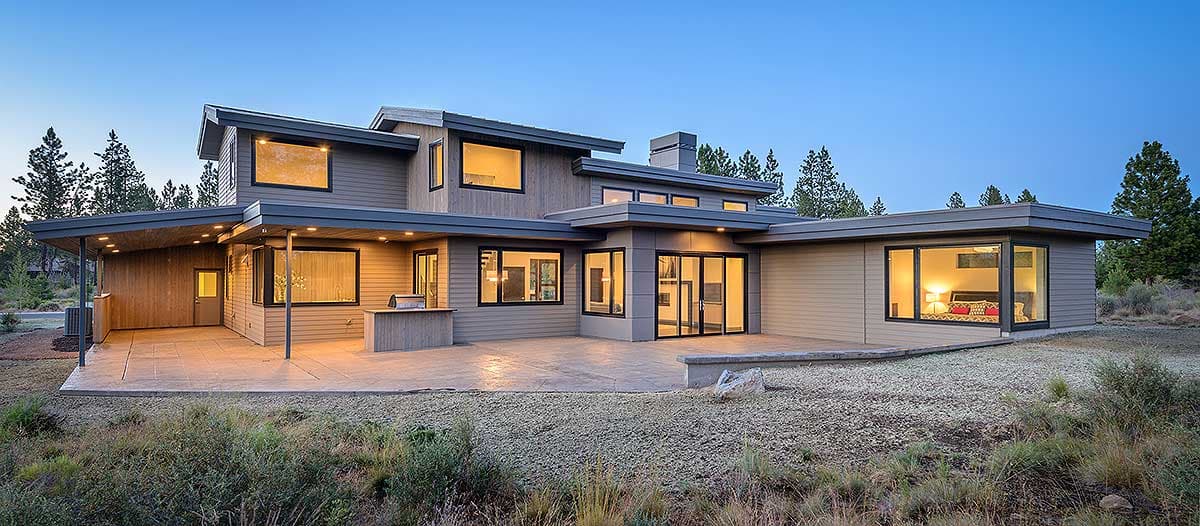 Plan 54202HU: Light-Filled Mountain Modern House Plan - Image #6 - Contemporary, Modern, Mountain, Northwest