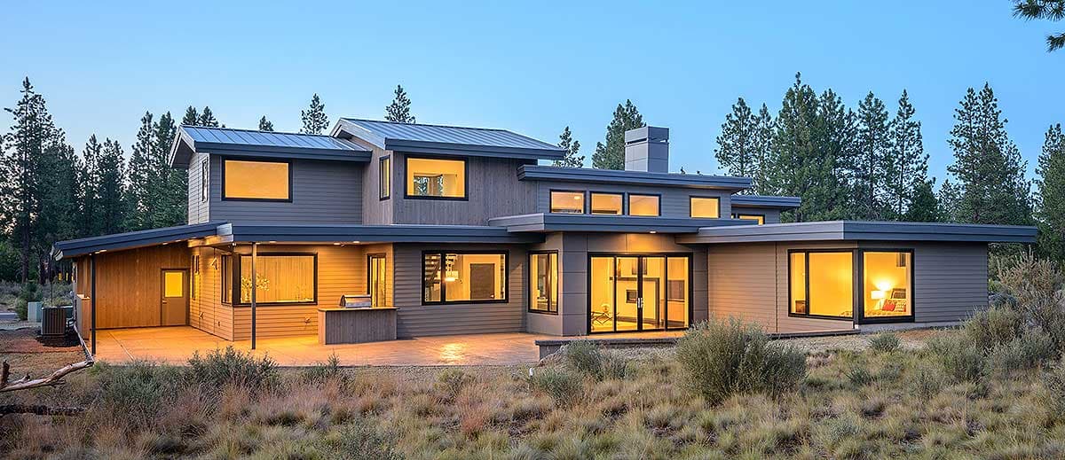 Plan 54202HU: Light-Filled Mountain Modern House Plan - Image #4 - Contemporary, Modern, Mountain, Northwest