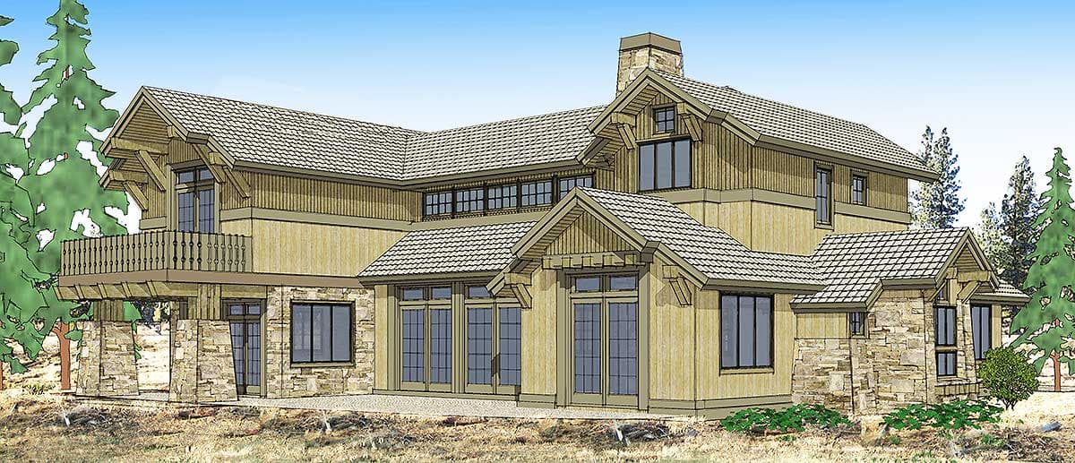 Plan 54204HU: Mountain Luxury With Bridge Balcony - Image #27 - Craftsman, Mountain, Northwest, Rustic