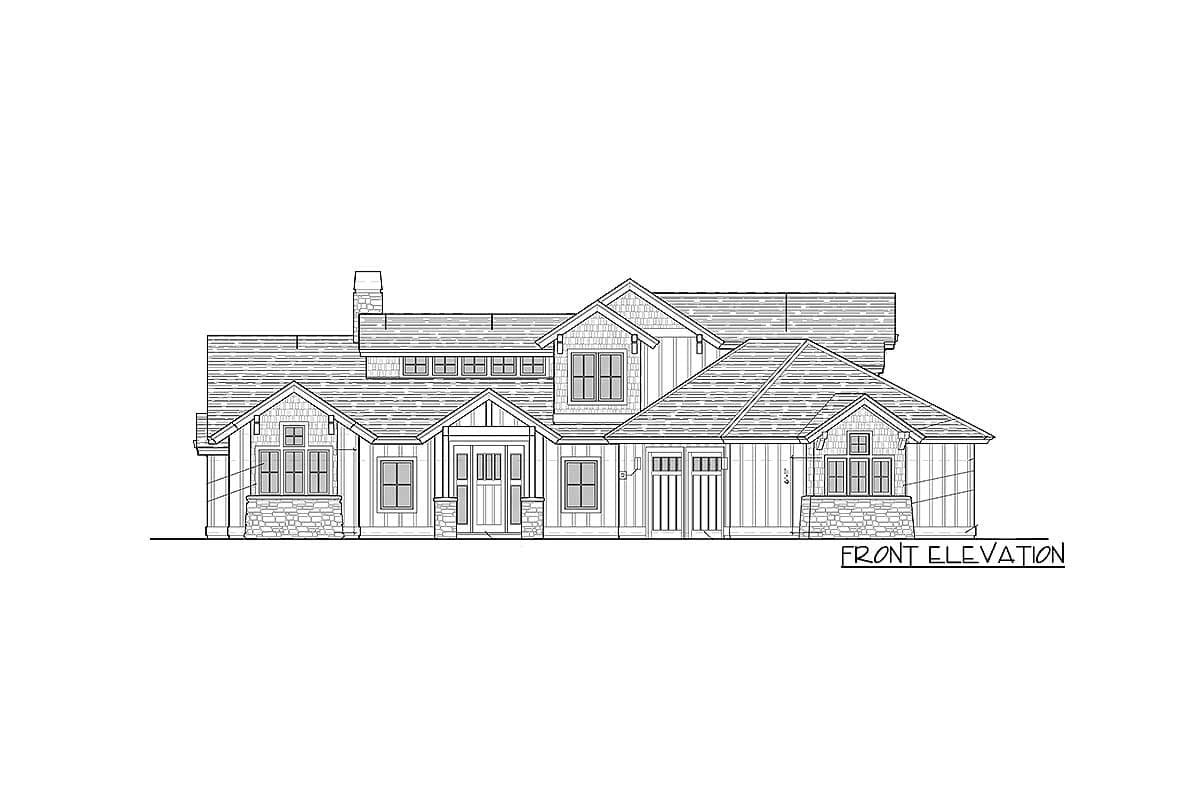 Plan 54205HU: Attractive Craftsman Home Plan - Image #22 - Craftsman, Mountain, Northwest, Rustic