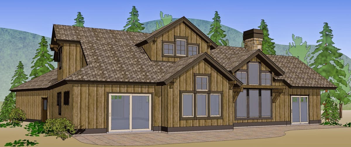 Plan 54205HU: Attractive Craftsman Home Plan - Image #21 - Craftsman, Mountain, Northwest, Rustic