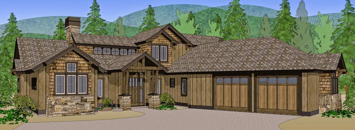 Plan 54205HU: Attractive Craftsman Home Plan - Image #20 - Craftsman, Mountain, Northwest, Rustic