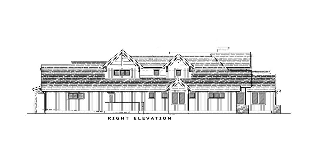 Plan 54210HU: 4 Bed Mountain Craftsman Beauty - Image #27 - Craftsman, Mountain, Rustic, Vacation