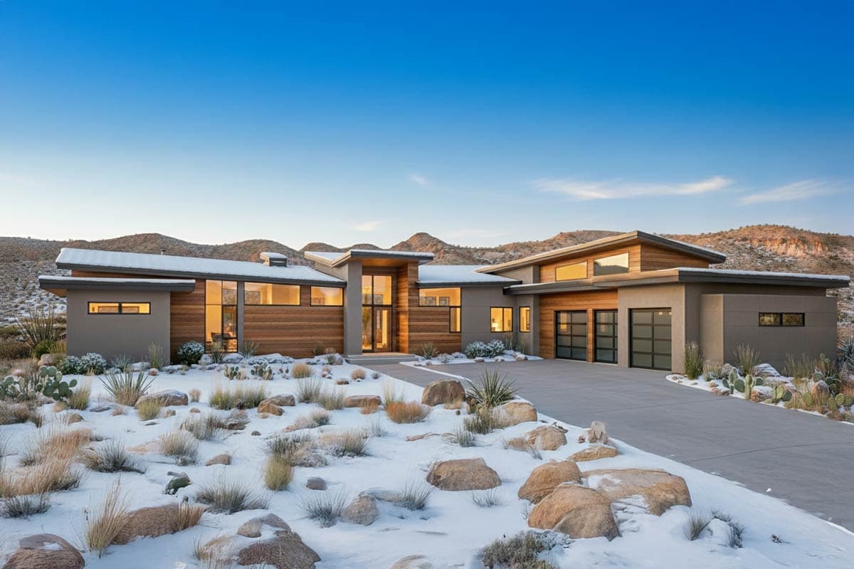 Plan 54218HU: Light-filled Contemporary Home Plan with Rooftop Deck - Image #62 - Contemporary, Mid Century Modern, Modern
