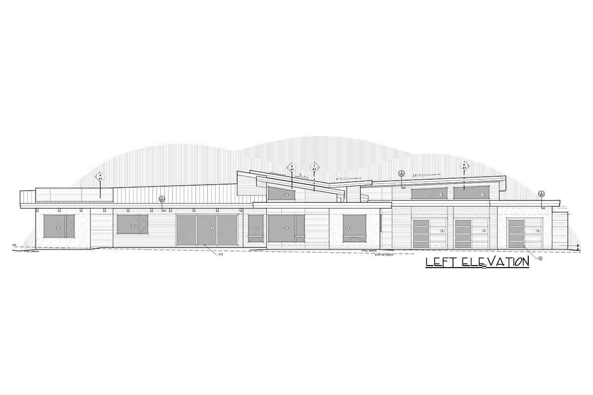 Plan 54218HU: Light-filled Contemporary Home Plan with Rooftop Deck - Image #59 - Contemporary, Mid Century Modern, Modern