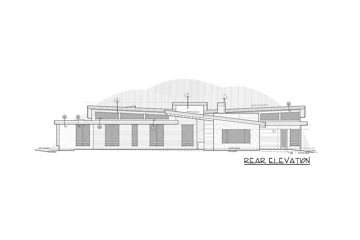 Plan 54218HU: Light-filled Contemporary Home Plan with Rooftop Deck - Image #60 - Contemporary, Mid Century Modern, Modern