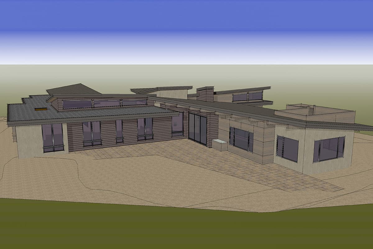 Plan 54218HU: Light-filled Contemporary Home Plan with Rooftop Deck - Image #57 - Contemporary, Mid Century Modern, Modern