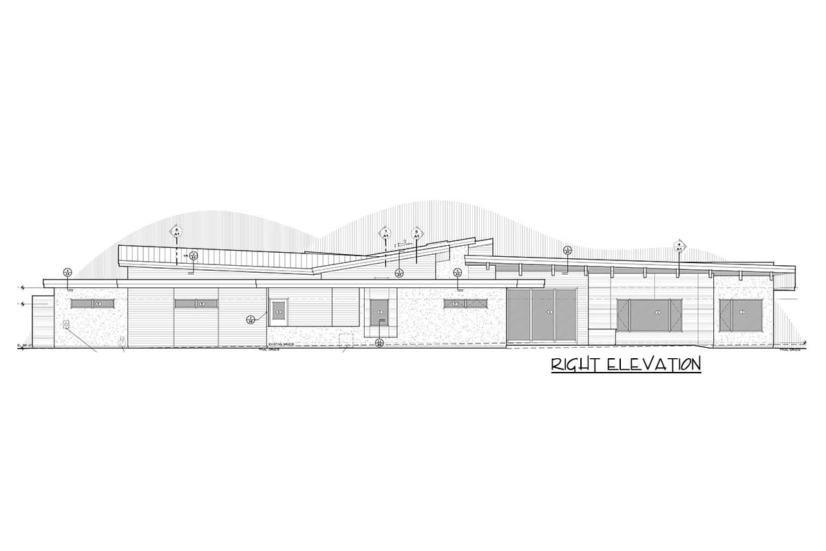 Plan 54218HU: Light-filled Contemporary Home Plan with Rooftop Deck - Image #61 - Contemporary, Mid Century Modern, Modern