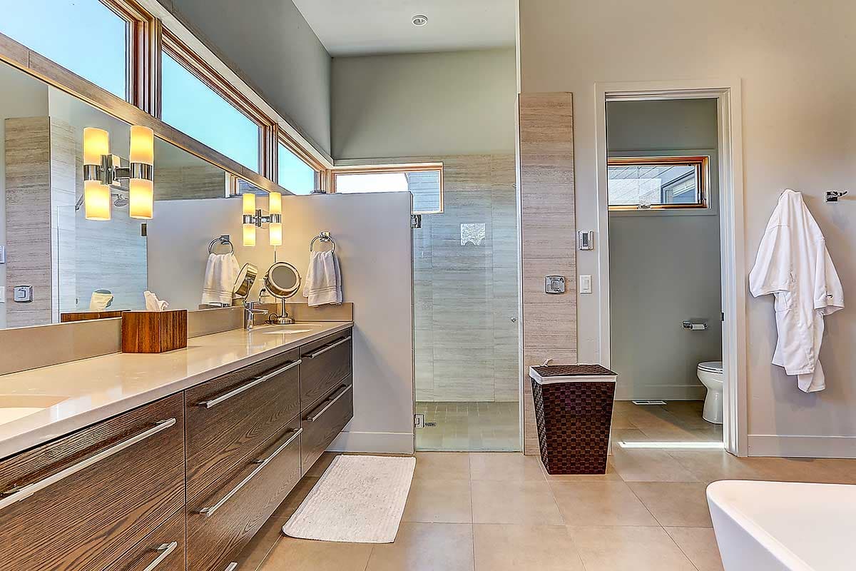 Plan 54219HU: Contemporary Split-Bed House Plan with Expansive Views From Rear Windows - Image #31 - Contemporary, Mid Century Modern, Northwest