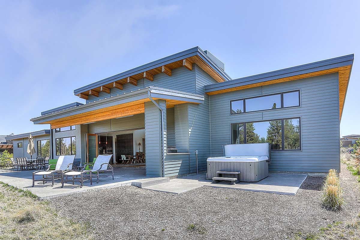 Plan 54219HU: Contemporary Split-Bed House Plan with Expansive Views From Rear Windows - Image #6 - Contemporary, Mid Century Modern, Northwest