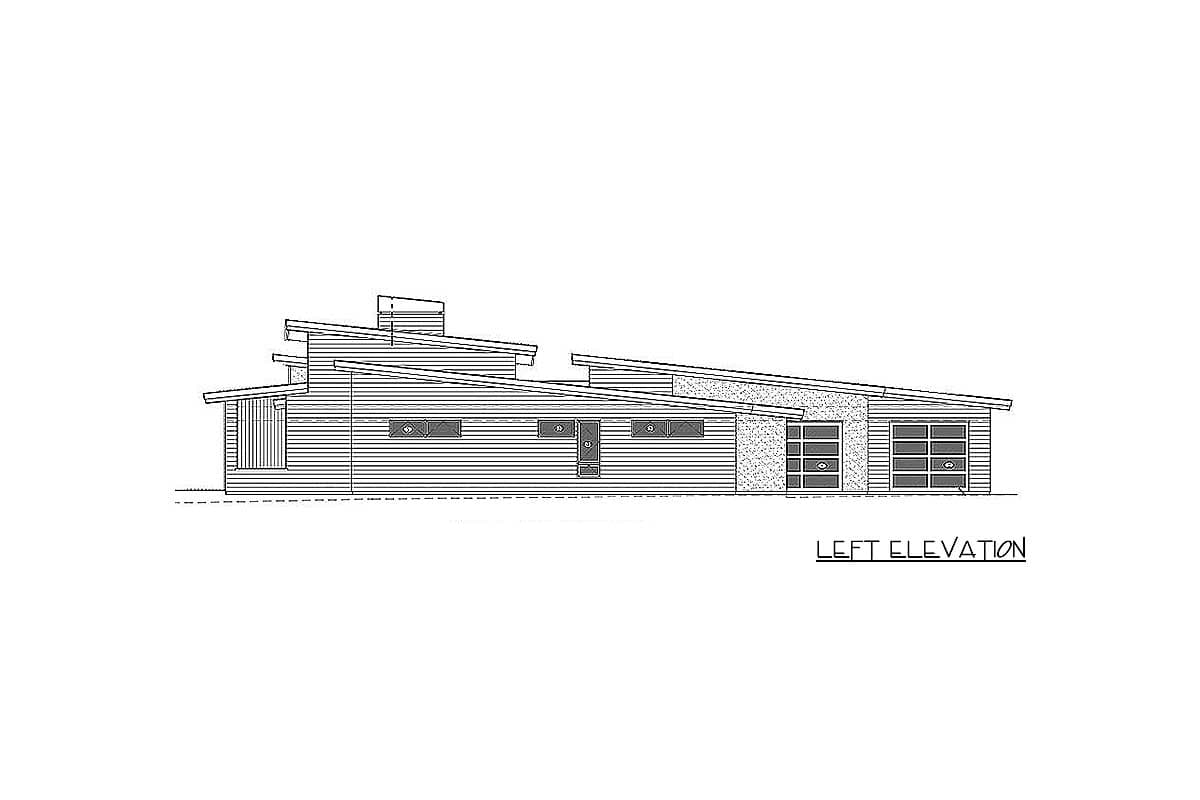 Plan 54219HU: Contemporary Split-Bed House Plan with Expansive Views From Rear Windows - Image #42 - Contemporary, Mid Century Modern, Northwest